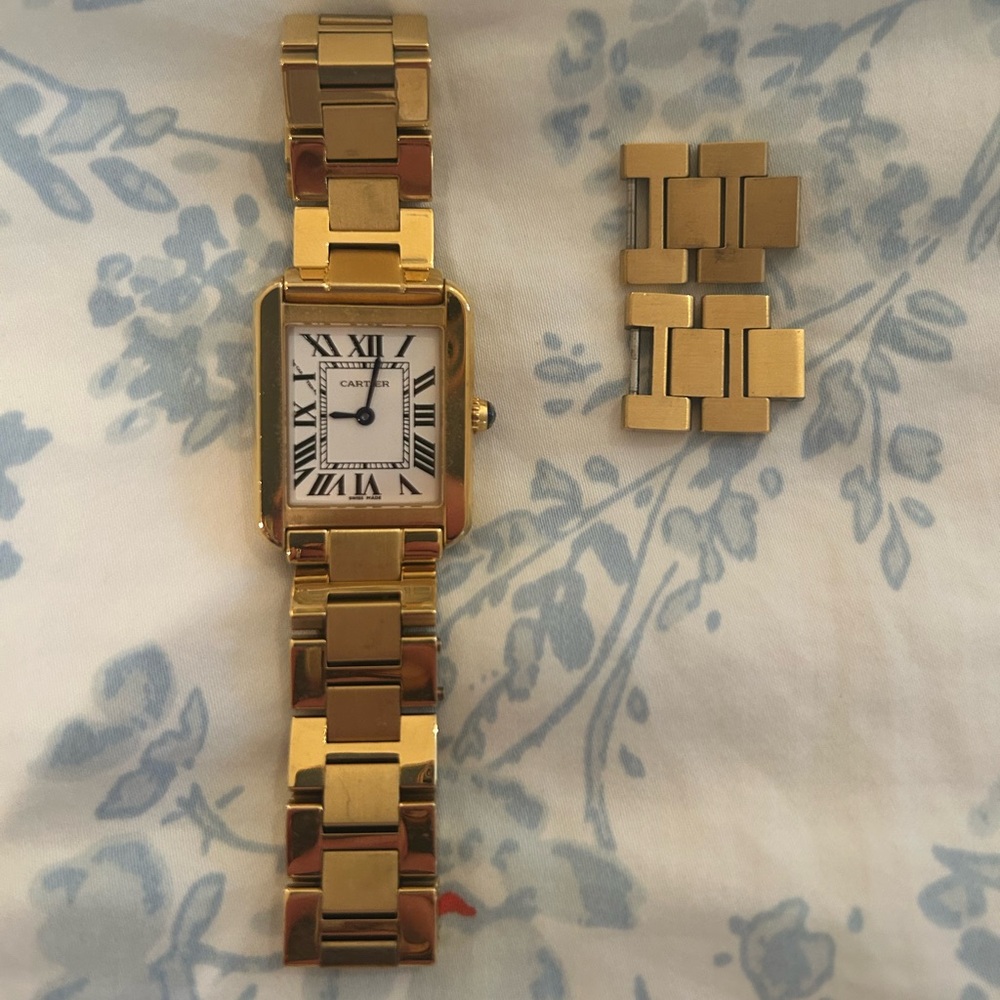 Cartier Gold Watch with Roman Numerals
